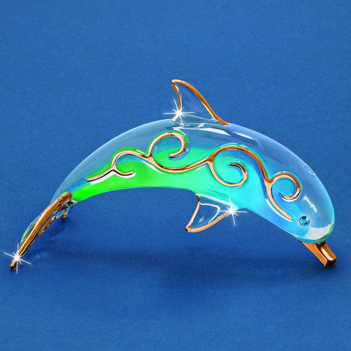 Glass Paradise Dolphin Figurine