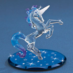 Glass Starlight Unicorn Figurine