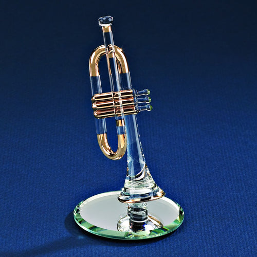 Glass Trumpet Figurine