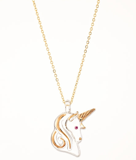 Glass Unicorn Necklace