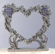 grape vine heart cake topper inlayed with gems to form a heart from the grape vines.