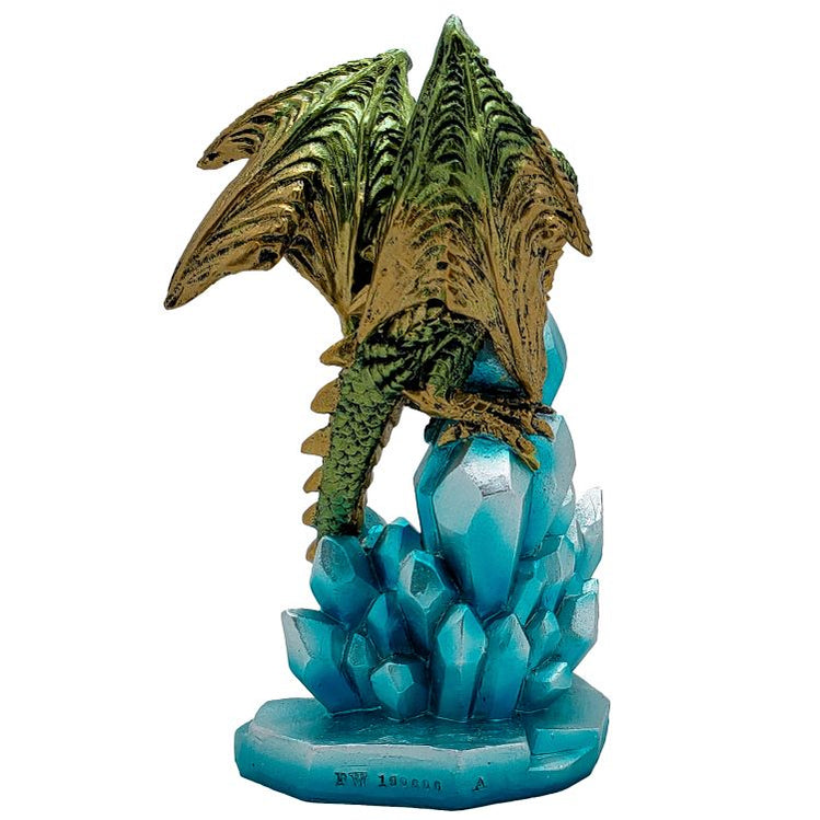 Green Dragon on Crystals Figurine with LED: Dragon Gifts & Collectibles ...