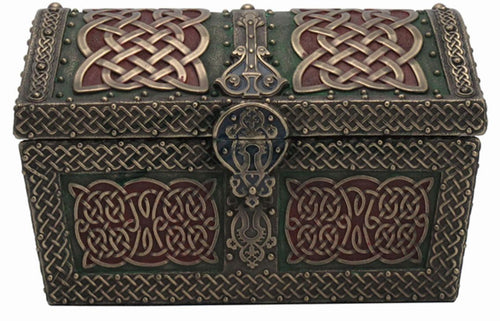 Green & Red Celtic Trinket Box