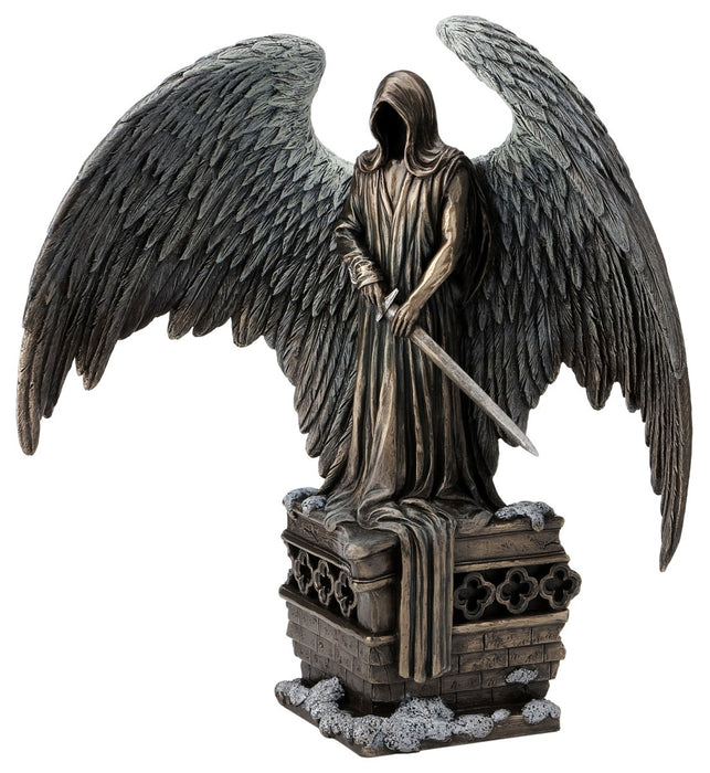 guardian angel with sword statue