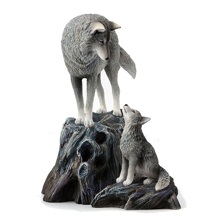 Wolf figurine deals