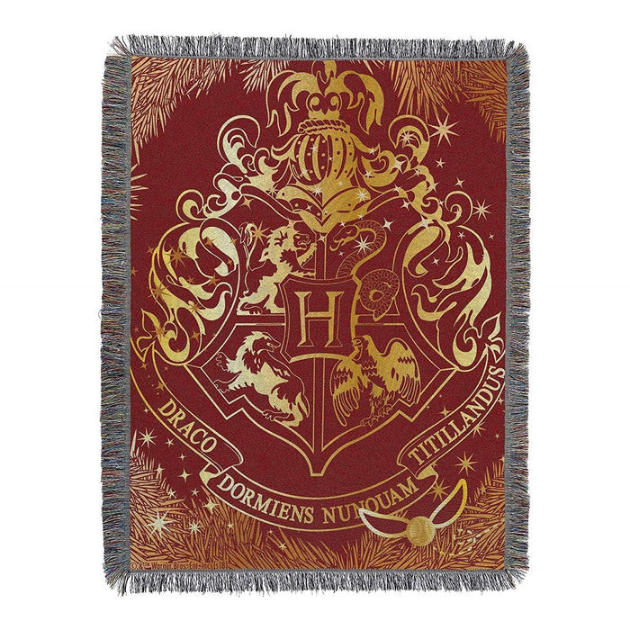 Harry Potter Hogwarts Yule Tapestry Throw Blanket