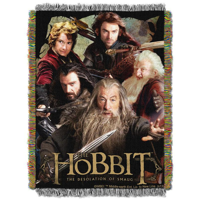 The Hobbit Fighting Company Tapestry Throw Blanket