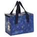 Back of the Hocus Pocus lunch bag with blue celestial design and Lisa Parker logo