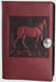 Wine colored leather horse journal