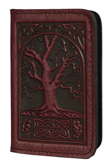 Celtic Oak Leather Card Holder