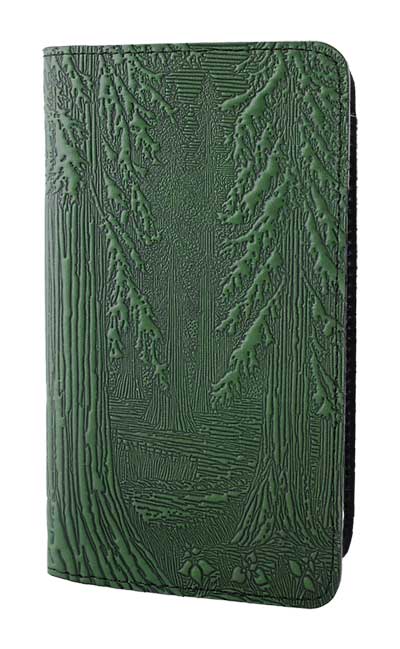 Forest Leather Checkbook Cover