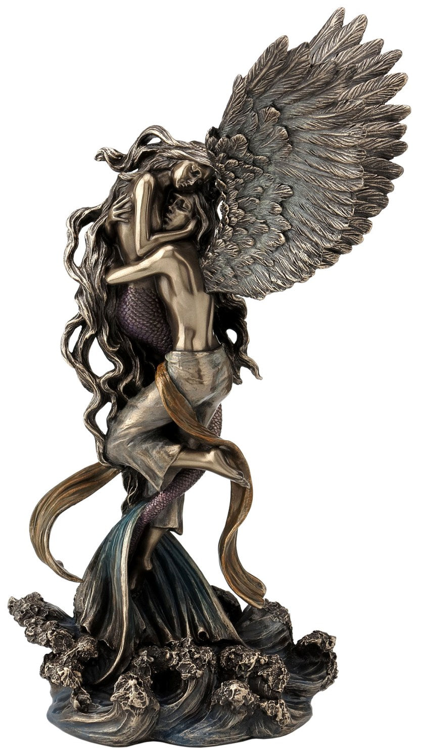 Kent til stede Bemærk Impossible Love (Bronze) Angel & Mermaid Figurine by Selina Fenech —  FairyGlen Store