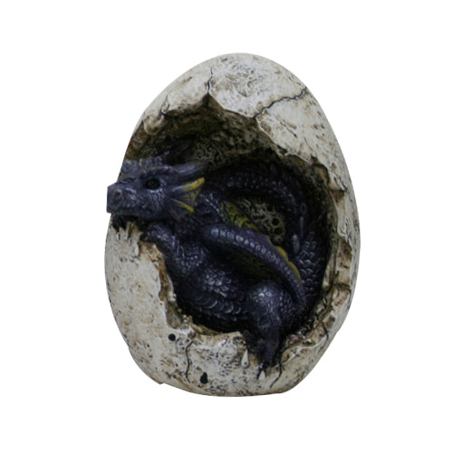 Indigo Hatchling in Egg Figurine