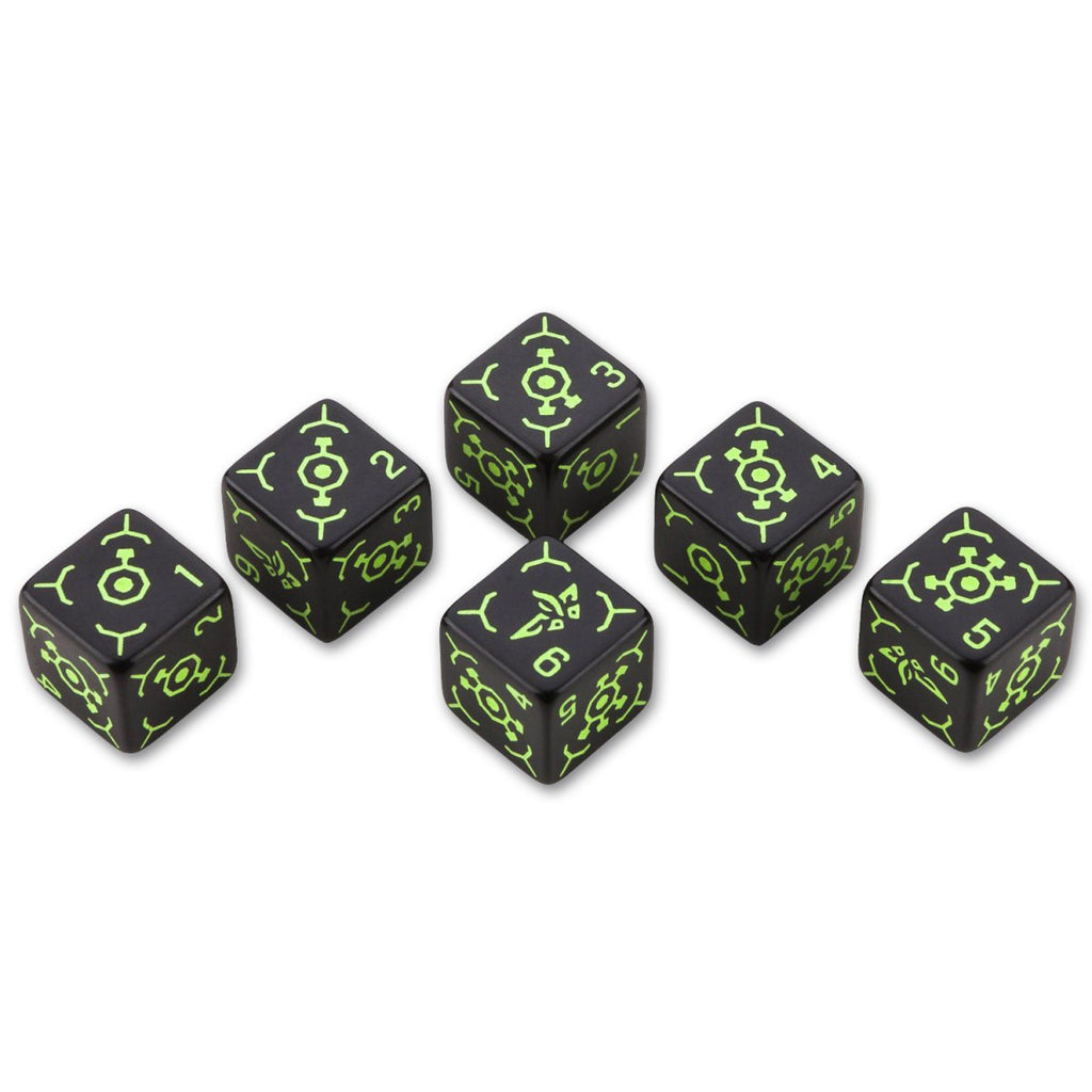 6D6 Ingress Dice Set: Enlightened [Importato dalla Germania