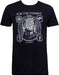 "For The Throne" t-shirt with Iron Throne and emblems of Stark, Targaryen, Greyjoy, and Lannister