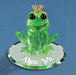 green frog on glass figurine