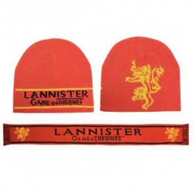 Lannister Beanie + Scarf Set: Game of Thrones