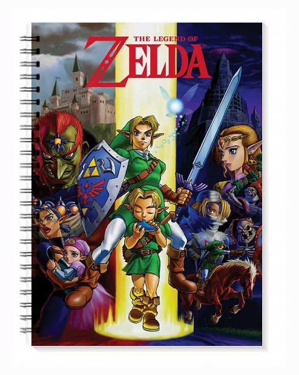 Legend of Zelda Collage Notebook: TV Shows, Movies & Games Gifts ...