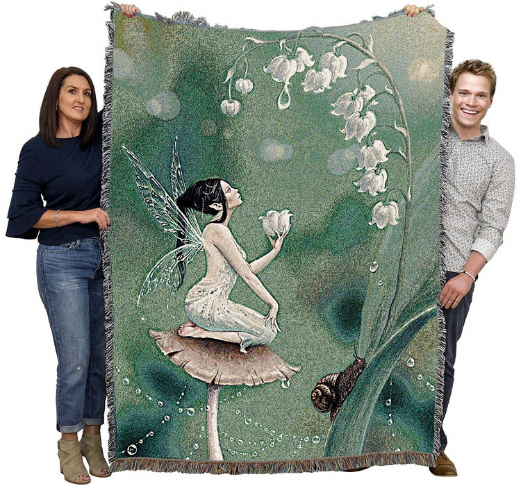 Lily of the Valley Tapestry Blanket