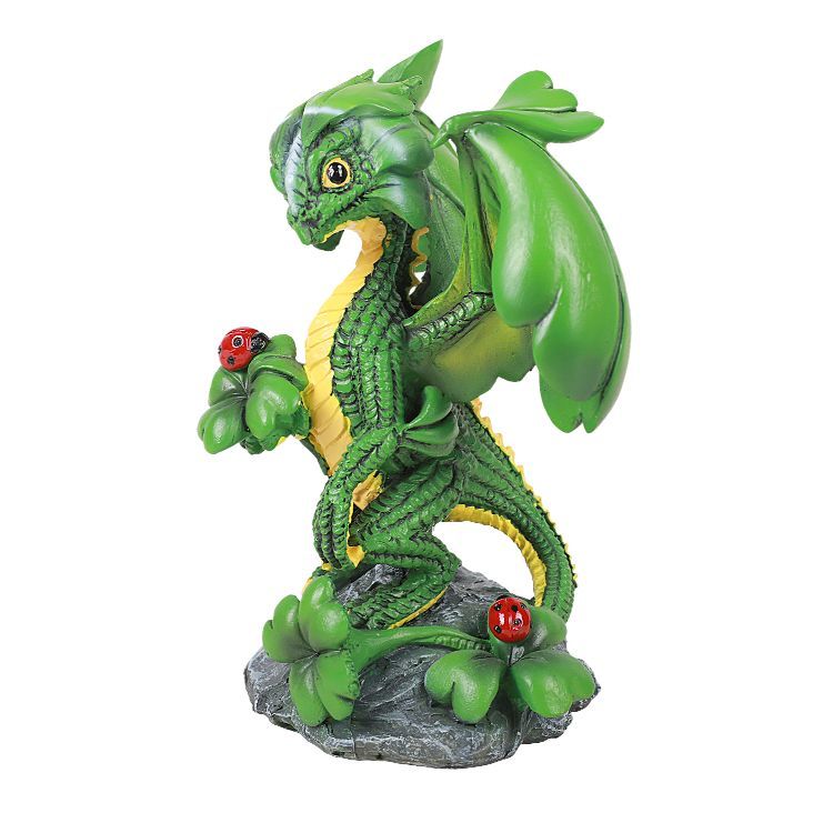Lucky Clover Dragon Figurine: Stanley Morrison Gifts