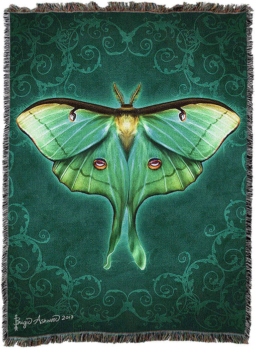 Luna Moth Tapestry Blanket