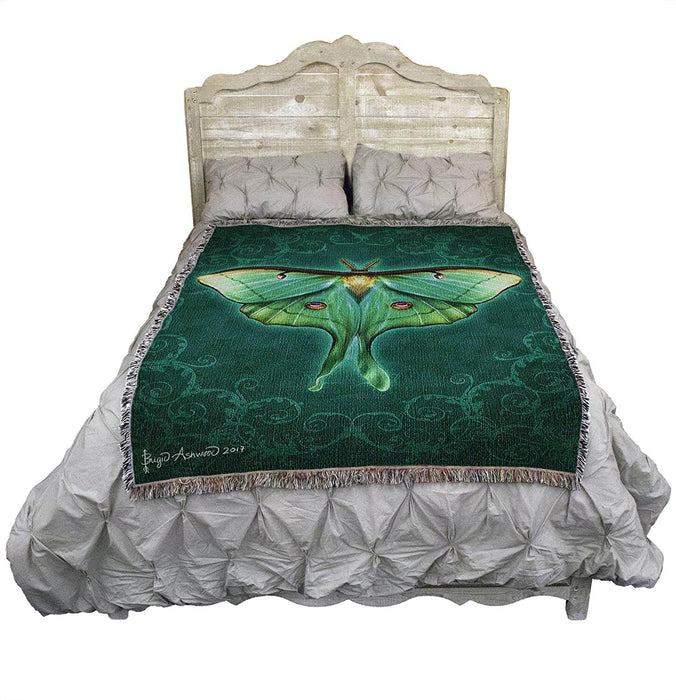 Luna Moth Tapestry Blanket