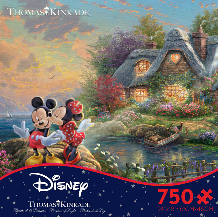 Thomas Kinkade Mickey & Minnie Puzzle (750 pcs)