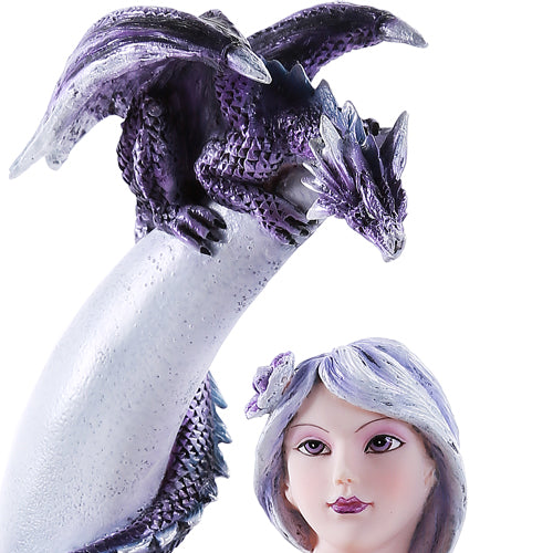 Moon Fairy with Dragon Figurine: Faery Gifts & Collectibles
