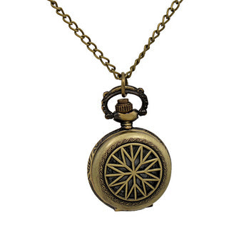 Nautical Star Pocket Watch Necklace