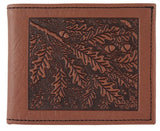 Oak Leaves Leather Wallet