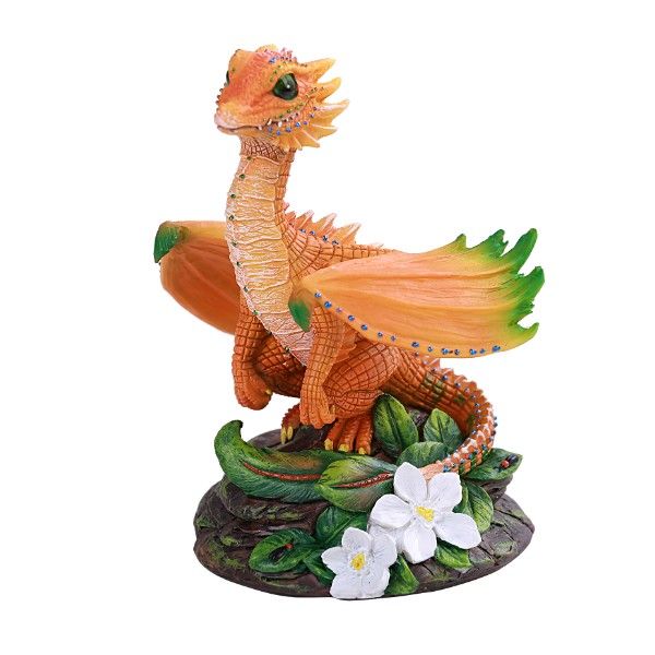 Orange Dragon Figurine by Stanley Morrison: Dragon Gifts