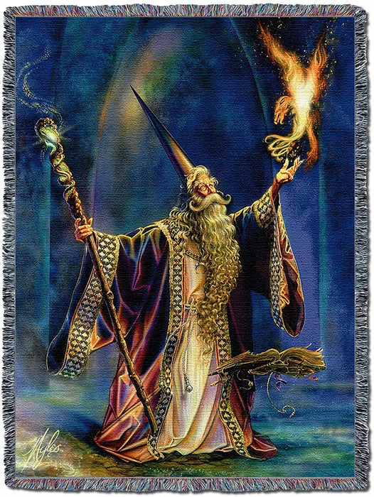 Wizard Woven Tapestry Throw Blanket