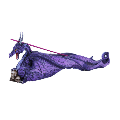 Purple Skull Dragon Incense Burner