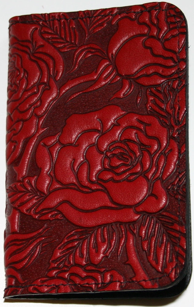 Rose Leather Card Holder