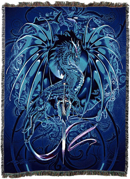 Sea Blade Dragon Tapestry Blanket