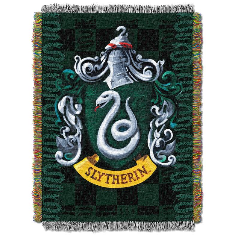 Slytherin Tapestry Throw Blanket: Harry Potter Gifts | FairyGlen