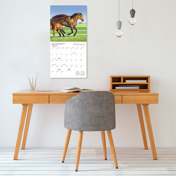 2023 Spirited Horse calendar example