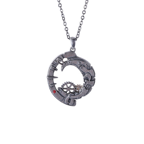 Steampunk Crescent Necklace