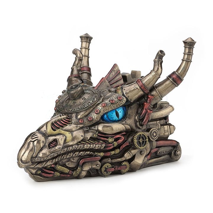 Steampunk Dragon Head Box: Dragon Gifts & Collectibles | FairyGlen