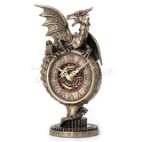 Steampunk Dragon on Gear Stand Clock