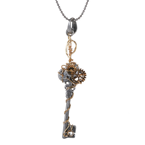 Handmade Unique Fantasy Mermaid Key Necklace | DreamCloudJewelry