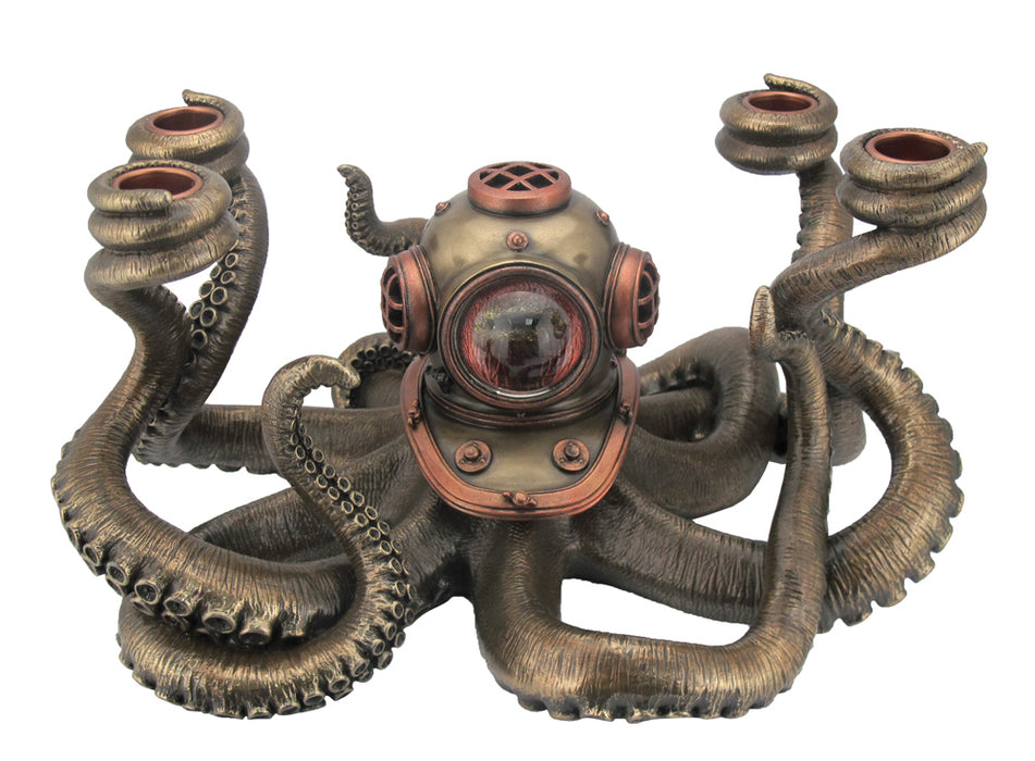 Steampunk Octopus Candelabra