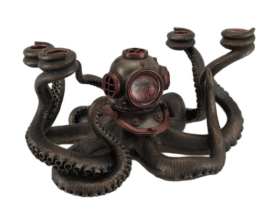 Steampunk Octopus Candelabra