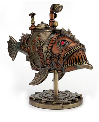 Steampunk Submarine Melanocetus-Unus Figurine