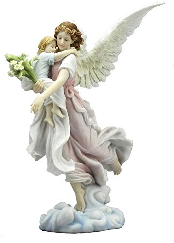 RARE FIND / Angel with Baby / Garden Figurine / Guardian Angel online / Divine Messenger / Guardian Spirit / Spiritual Angel / #11864NI