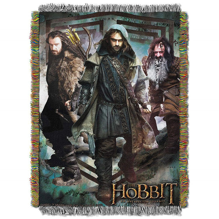 The Hobbit We Fight Tapestry Throw Blanket