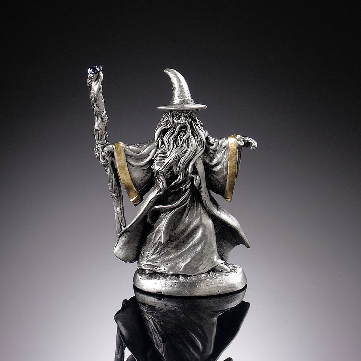 Tholan the Wise Pewter Wizard Miniature Figurine: D&D Minis