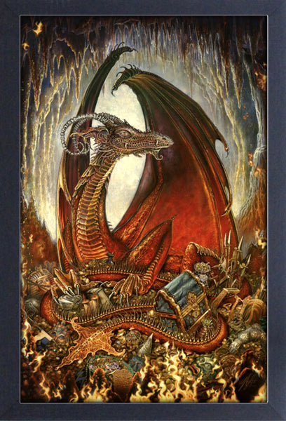Treasure Dragon Framed Print: Myles Pinkney Gifts & Collectibles