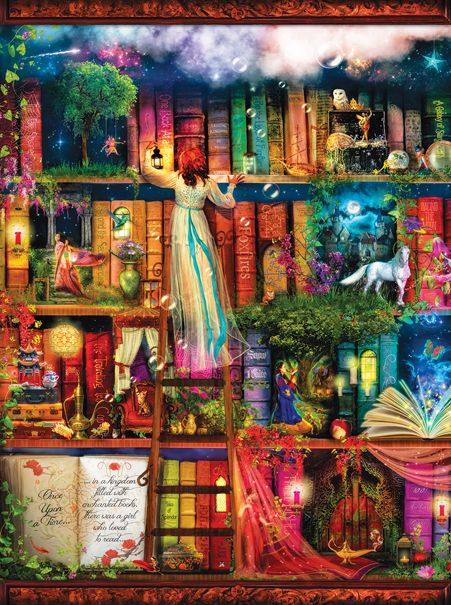 Treasure Hunt Bookshelf Jigsaw Puzzle (1000 Pieces)