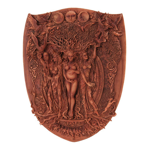 Triple Goddess Shield Wall Plaque